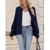imageZeagoo 2025 Cardigan Sweaters for Women Long Sleeve Chunky Knit Cardigan Crew Neck Button Down Fall Fashion ClothesNavy