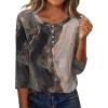 imageZeagoo 34 Length Sleeve Women Tops Crew Neck Blouses Dressy Casual Summer T Shirts Loose Fit Business Work ClothesCx278multicolor