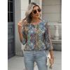 imageZeagoo 34 Length Sleeve Women Tops Crew Neck Blouses Dressy Casual Summer T Shirts Loose Fit Business Work ClothesMz779