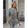 imageZeagoo 34 Length Sleeve Women Tops Crew Neck Blouses Dressy Casual Summer T Shirts Loose Fit Business Work ClothesMz779