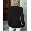 imageZeagoo Fall Sweaters for Women 2025 Long Sleeve Crewneck Ribbed Knit Pullover Sweater Loose Fit Basic Jumper TopsA Black