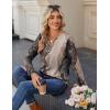 imageZeagoo Long Sleeve Shirts for Women Casual V Neck Fall Tops Dressy Summer Work Blouses ClothesMulticolor 278