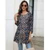 imageZeagoo Women Tops 34 Sleeve Dressy Casual Plus Size Tunics to Wear with Leggings Swing Flare TShirt Loose Blouses S3XLBohemiamz869