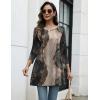 imageZeagoo Women Tops 34 Sleeve Dressy Casual Plus Size Tunics to Wear with Leggings Swing Flare TShirt Loose Blouses S3XLMulticolorcx278