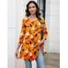 imageZeagoo Women Tops 34 Sleeve Dressy Casual Plus Size Tunics to Wear with Leggings Swing Flare TShirt Loose Blouses S3XLOrange Skeleghost