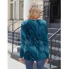 imageZeagoo Women Tops Loose Fit Long Sleeve V Neck T Shirts Business Casual Blouses Dressy Fall Fashion Work ClothesFloral Greencx287