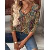 imageZeagoo Women Tops Loose Fit Long Sleeve V Neck T Shirts Business Casual Blouses Dressy Fall Fashion Work ClothesMulticolormz721