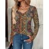 imageZeagoo Women Tops Loose Fit Long Sleeve V Neck T Shirts Business Casual Blouses Dressy Fall Fashion Work ClothesMulticolormz721