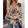 imageZeagoo Women Tops Loose Fit Long Sleeve V Neck T Shirts Business Casual Blouses Dressy Fall Fashion Work ClothesMulticolormz857
