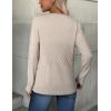imageZeagoo Womens Sweaters Long Sleeve Tops Crew Neck Knit Pullover Sweaters Fall Fashion 2025 Dressy Casual Basic ClothesA Apricot