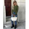 imageZeagoo Womens Sweaters Long Sleeve Tops Crew Neck Knit Pullover Sweaters Fall Fashion 2025 Dressy Casual Basic ClothesA Army Green