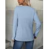 imageZeagoo Womens Sweaters Long Sleeve Tops Crew Neck Knit Pullover Sweaters Fall Fashion 2025 Dressy Casual Basic ClothesA Light Blue