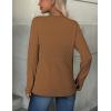imageZeagoo Womens Sweaters Long Sleeve Tops Crew Neck Knit Pullover Sweaters Fall Fashion 2025 Dressy Casual Basic ClothesA Light Brown