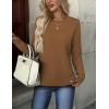 imageZeagoo Womens Sweaters Long Sleeve Tops Crew Neck Knit Pullover Sweaters Fall Fashion 2025 Dressy Casual Basic ClothesA Light Brown