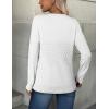 imageZeagoo Womens Sweaters Long Sleeve Tops Crew Neck Knit Pullover Sweaters Fall Fashion 2025 Dressy Casual Basic ClothesA White