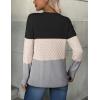 imageZeagoo Womens Sweaters Long Sleeve Tops Crew Neck Knit Pullover Sweaters Fall Fashion 2025 Dressy Casual Basic ClothesColorblock 558
