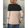 imageZeagoo Womens Sweaters Long Sleeve Tops Crew Neck Knit Pullover Sweaters Fall Fashion 2025 Dressy Casual Basic ClothesColorblock 724