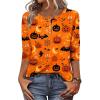 imageZeagoo 34 Length Sleeve Women Tops Crew Neck Blouses Dressy Casual Summer T Shirts Loose Fit Business Work ClothesWs85