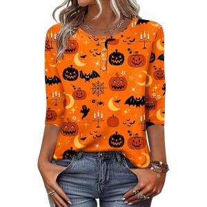 imageZeagoo 34 Length Sleeve Women Tops Crew Neck Blouses Dressy Casual Summer T Shirts Loose Fit Business Work ClothesWs85