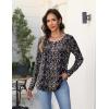 imageZeagoo Long Sleeve Shirts for Women Fall Fashion Dressy Casual Blouses Trendy Pleated Tunic Tops for Leggings 2025Multicolormz869