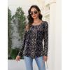 imageZeagoo Long Sleeve Shirts for Women Fall Fashion Dressy Casual Blouses Trendy Pleated Tunic Tops for Leggings 2025Multicolormz869