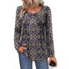imageZeagoo Long Sleeve Shirts for Women Fall Fashion Dressy Casual Blouses Trendy Pleated Tunic Tops for Leggings 2025Multicolormz869