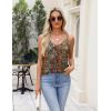 imageZeagoo Silk Camisole Tops for Women 2025 V Neck Satin Tank Top Spaghetti Strap Cross Back Sleeveless Summer Blouses2 Pack Champagneethnic Flower