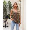 imageZeagoo Silk Camisole Tops for Women 2025 V Neck Satin Tank Top Spaghetti Strap Cross Back Sleeveless Summer Blouses2 Pack Champagneethnic Flower