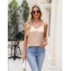 imageZeagoo Silk Camisole Tops for Women 2025 V Neck Satin Tank Top Spaghetti Strap Cross Back Sleeveless Summer Blouses2 Pack Champagnewhite