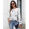 imageZeagoo Womens Tops Puff Long Sleeve Shirts Dressy Casual Crew Neck Pleated Summer Fall Work Blouses S3XLBf112