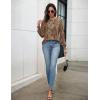 imageZeagoo Womens Tops Puff Long Sleeve Shirts Dressy Casual Crew Neck Pleated Summer Fall Work Blouses S3XLMz721