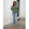 imageZeagoo Womens Tops Puff Long Sleeve Shirts Dressy Casual Crew Neck Pleated Summer Fall Work Blouses S3XLMz808