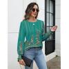 imageZeagoo Womens Tops Puff Long Sleeve Shirts Dressy Casual Crew Neck Pleated Summer Fall Work Blouses S3XLMz871