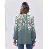 imageZeagoo Womens Tops Puff Long Sleeve Shirts Dressy Casual Crew Neck Pleated Summer Fall Work Blouses S3XLWf71