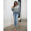 imageZeagoo Womens Tops Puff Long Sleeve Shirts Dressy Casual Crew Neck Pleated Summer Fall Work Blouses S3XLWf71