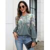 imageZeagoo Womens Tops Puff Long Sleeve Shirts Dressy Casual Crew Neck Pleated Summer Fall Work Blouses S3XLWf71