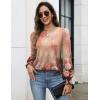 imageZeagoo Womens Tops Puff Long Sleeve Shirts Dressy Casual Crew Neck Pleated Summer Fall Work Blouses S3XLWf83
