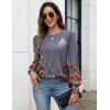 imageZeagoo Womens Tops Puff Long Sleeve Shirts Dressy Casual Crew Neck Pleated Summer Fall Work Blouses S3XLWf84