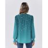 imageZeagoo Womens Tops Puff Long Sleeve Shirts Dressy Casual Crew Neck Pleated Summer Fall Work Blouses S3XLXh363