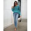 imageZeagoo Womens Tops Puff Long Sleeve Shirts Dressy Casual Crew Neck Pleated Summer Fall Work Blouses S3XLXh363