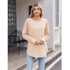 imageZeagoo Womens Tunic Tops to Wear with Leggings Long Sleeve Crew Neck Thumb Hole Shirts Loose Tshirts Fall ClothesBeige