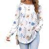 imageZeagoo Womens Tunic Tops to Wear with Leggings Long Sleeve Crew Neck Thumb Hole Shirts Loose Tshirts Fall ClothesBf290