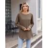 imageZeagoo Womens Tunic Tops to Wear with Leggings Long Sleeve Crew Neck Thumb Hole Shirts Loose Tshirts Fall ClothesBrown