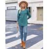 imageZeagoo Womens Tunic Tops to Wear with Leggings Long Sleeve Crew Neck Thumb Hole Shirts Loose Tshirts Fall ClothesGreyblue