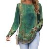 imageZeagoo Womens Tunic Tops to Wear with Leggings Long Sleeve Crew Neck Thumb Hole Shirts Loose Tshirts Fall ClothesMz839