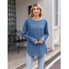 imageZeagoo Womens Tunic Tops to Wear with Leggings Long Sleeve Crew Neck Thumb Hole Shirts Loose Tshirts Fall ClothesNavy Blue