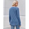 imageZeagoo Womens Tunic Tops to Wear with Leggings Long Sleeve Crew Neck Thumb Hole Shirts Loose Tshirts Fall ClothesNavy Blue