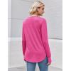 imageZeagoo Womens Tunic Tops to Wear with Leggings Long Sleeve Crew Neck Thumb Hole Shirts Loose Tshirts Fall ClothesRose Red