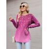 imageZeagoo Womens Tunic Tops to Wear with Leggings Long Sleeve Crew Neck Thumb Hole Shirts Loose Tshirts Fall ClothesXh370
