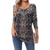 imageZeagoo Long Sleeve Shirts for Women Fall Fashion Dressy Casual Blouses Trendy Pleated Tunic Tops for Leggings 2025Multicolormz869
